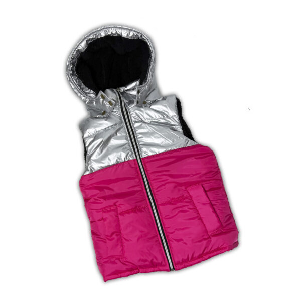CHALECO PINK AND SILVER