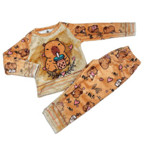 PIJAMA LARGO POLAR SOFT CAPYBARA