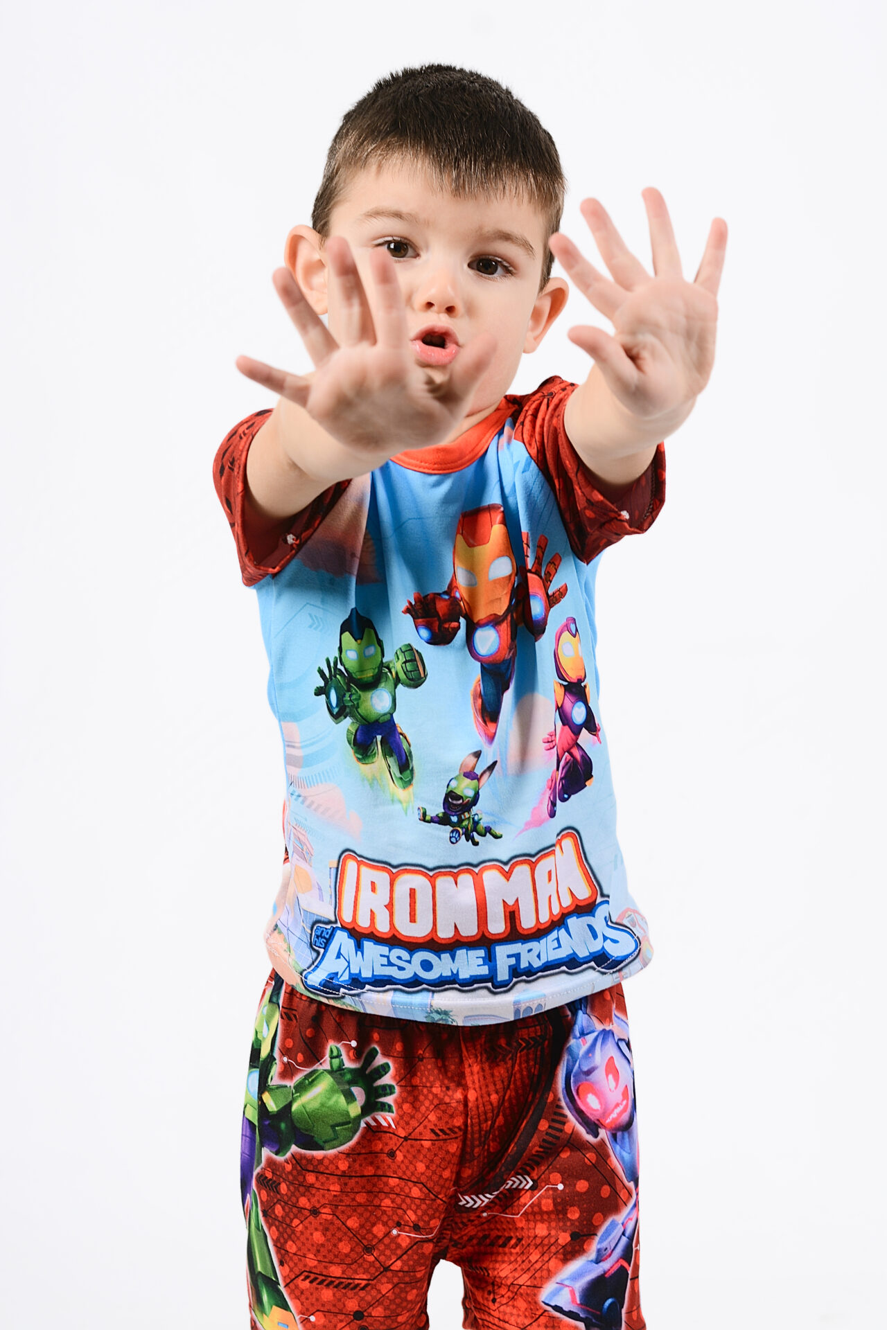 PIJAMA CORTO IRONMAN Y SUS AMIGOS - Imagen 3