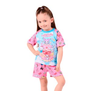 PIJAMA CORTO KITTY Y SUS AMIGOS