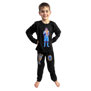 PIJAMA LARGO ARGENTINA MESSI SIMIL NEON