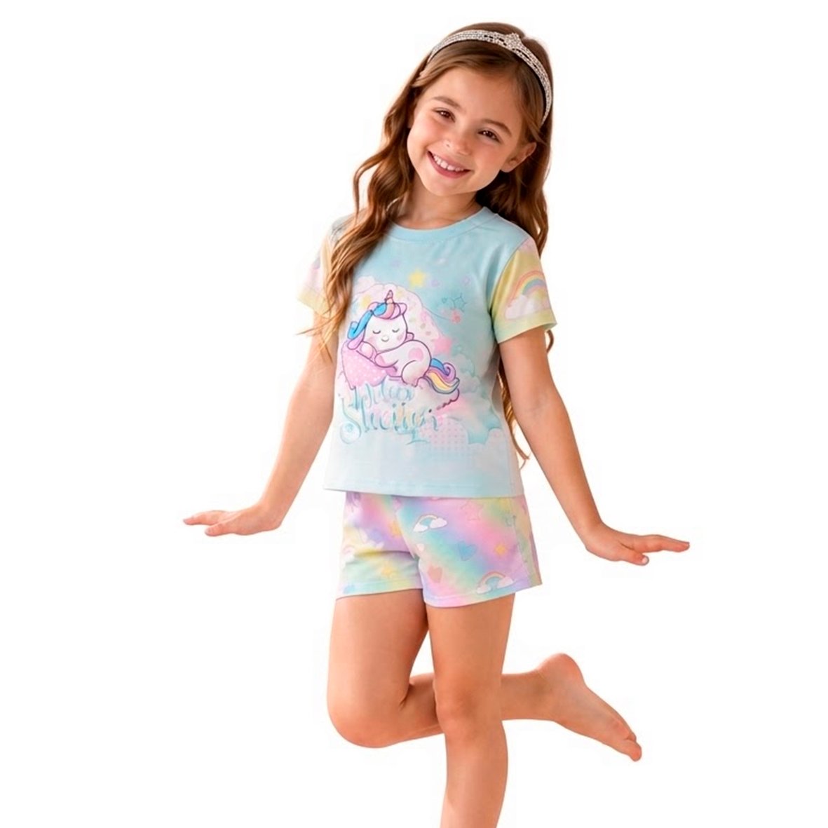 PIJAMA CORTO UNICORNIO