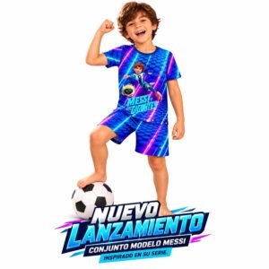 PIJAMA CORTO MESSI Y LOS GIGANTES